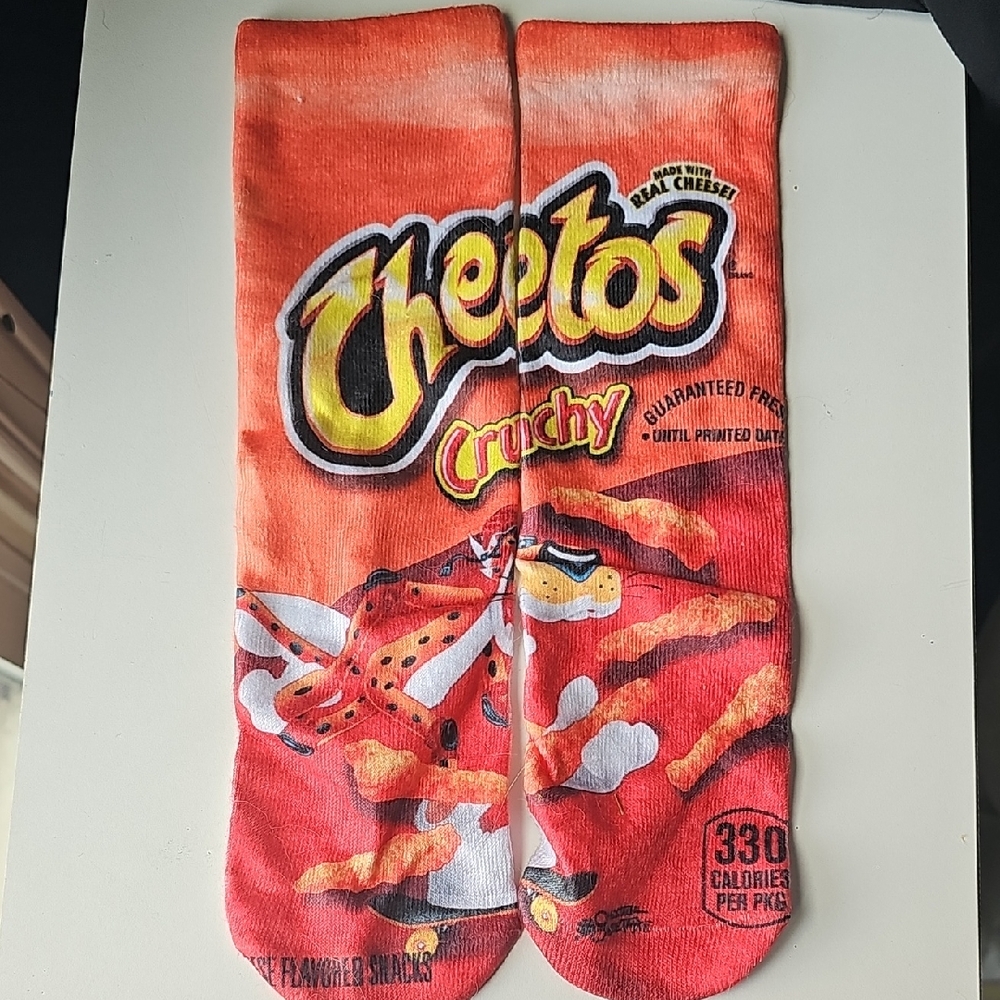 Crunchy Red Casual Socks